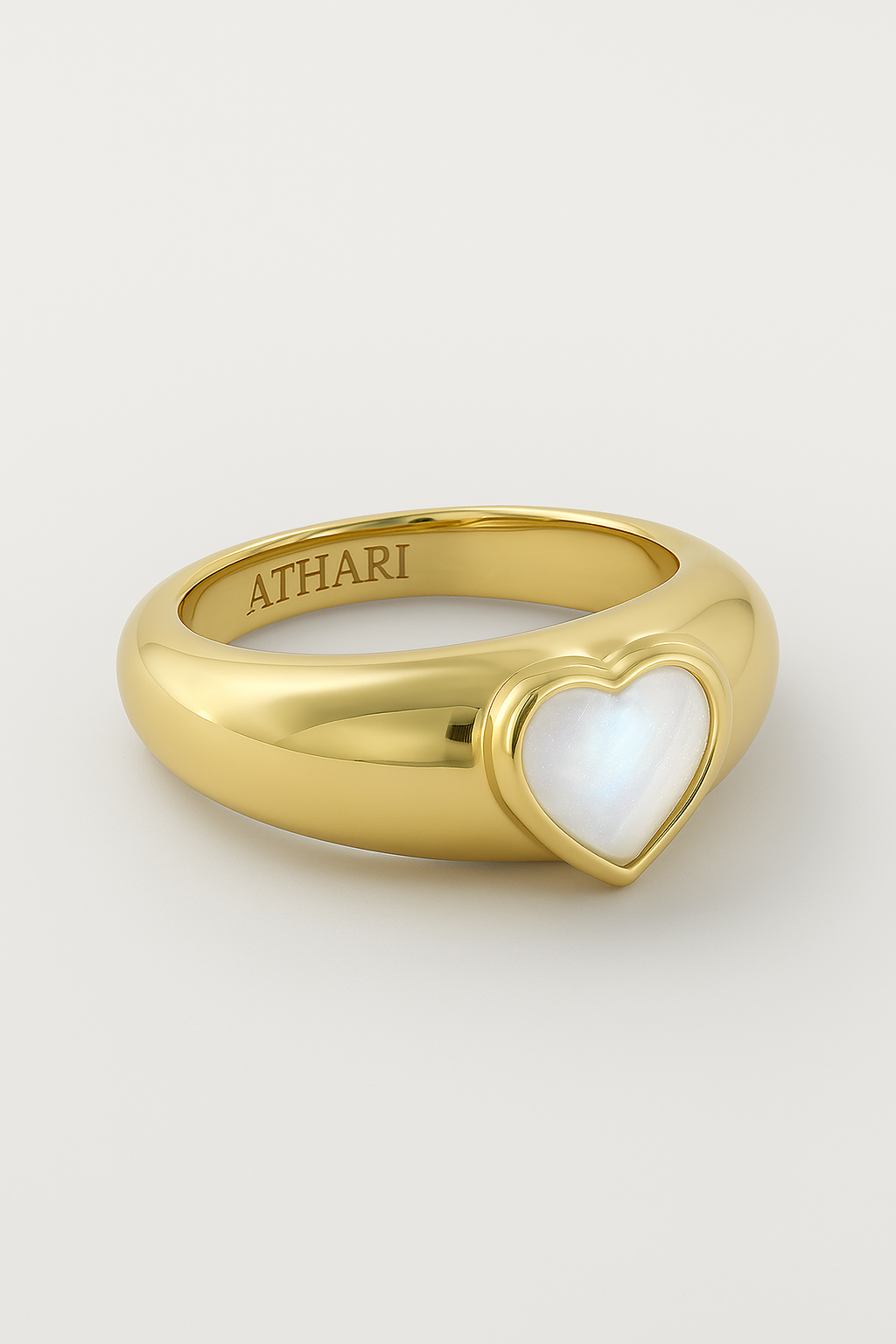 BIRTHSTONE HEART RING